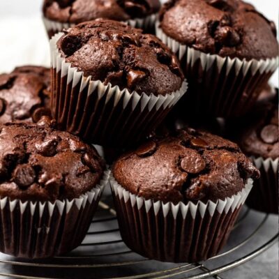 6 Double Chocolate Muffins